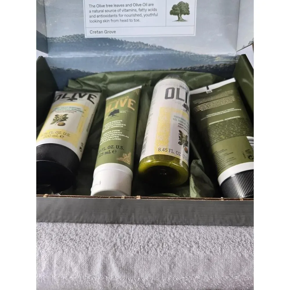 KORRES PURE GREEK OLIVE BODY CREAM & SHOWER GEL 4 PIECE